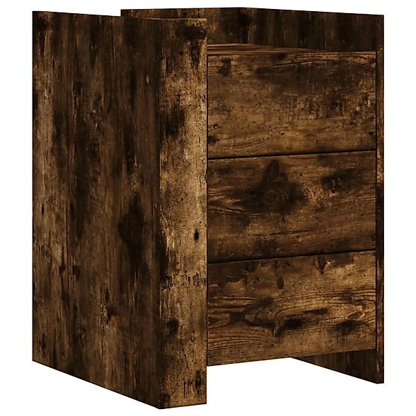 vidaXL Nachttisch Räuchereiche 45x50x65 cm Holzwerkstoff günstig online kaufen