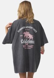 Worldclassca T-Shirt Worldclassca Oversized California Print günstig online kaufen