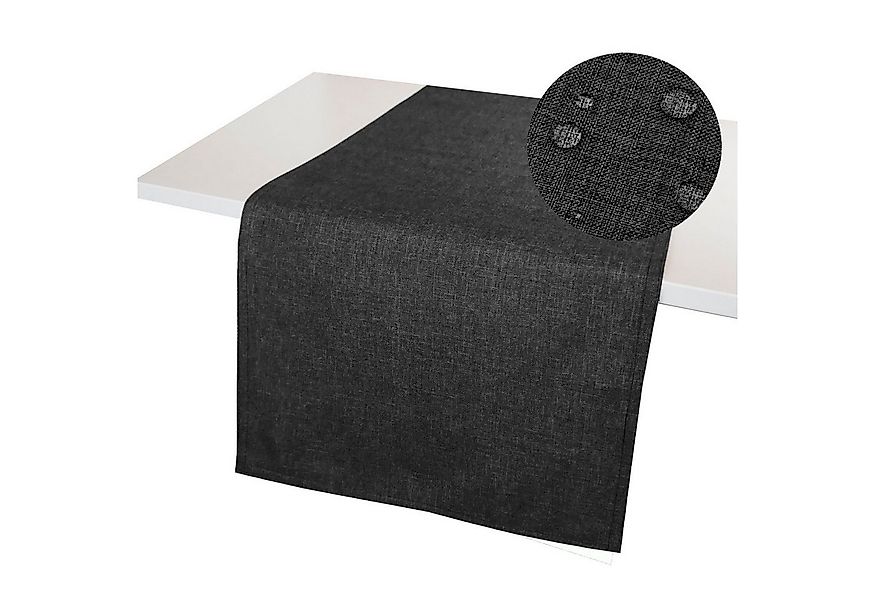 Tischläufer Leinenoptik Tischläufer WINDSTABIL uni Tischdecke, Lotuseffekt, günstig online kaufen
