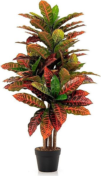 Kunstpflanze Kunstbaum, KOMFOTTEU, mit 71 Großen Blättern, 100 cm günstig online kaufen