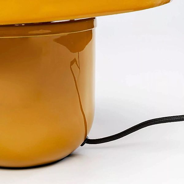 KARE Tischlampe Mushroom, gelb, Stahl emailliert, Höhe 27 cm günstig online kaufen