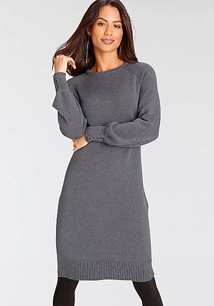 Laura Scott Strickkleid figurbetonter Schnitt, aus günstig online kaufen