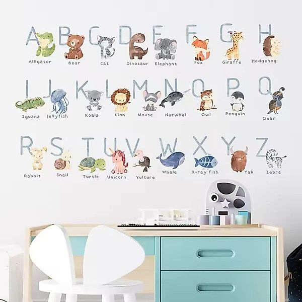 Montegoni Wandsticker ABC Afrika-Tiere Wandaufkleber – günstig online kaufen