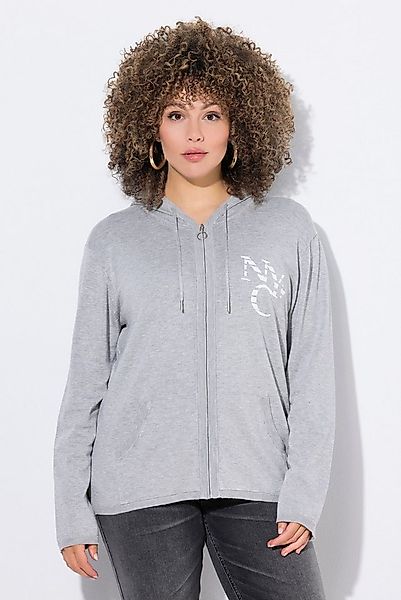 Ulla Popken Strickjacke Strickjacke NYC Kapuze Kängurutasche günstig online kaufen