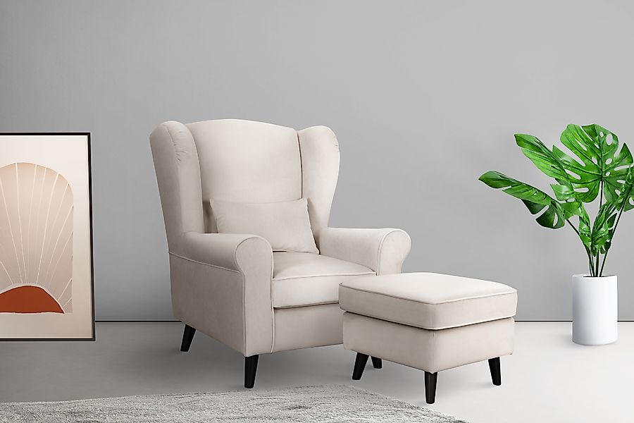 Home affaire Sessel Ohrensessel CHISTELLE, wahlweise günstig online kaufen