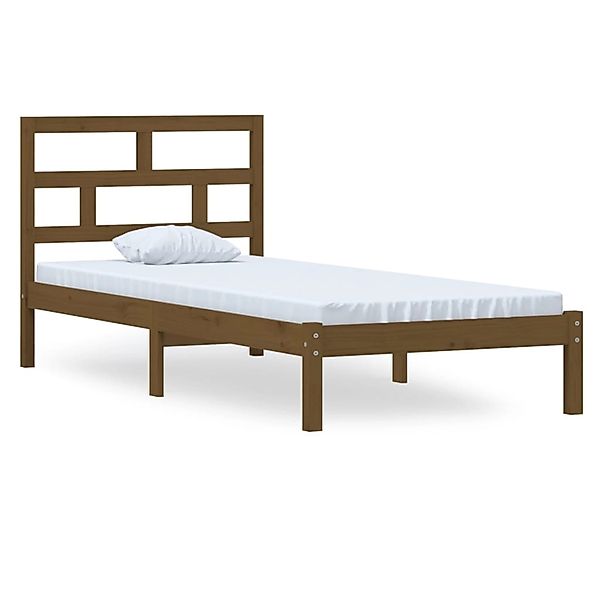 Vidaxl Massivholzbett Honigbraun Kiefer 100x200 Cm günstig online kaufen