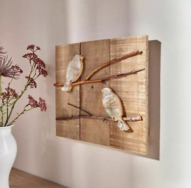 HOME Living Wandbild SPAR-SET 2x Vögelchen Dekoobjekte bunt günstig online kaufen