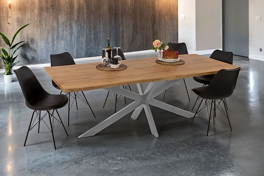 Loreno® Esstisch Josy, verschiedene Holz-Optik, Baumkante, günstig online kaufen