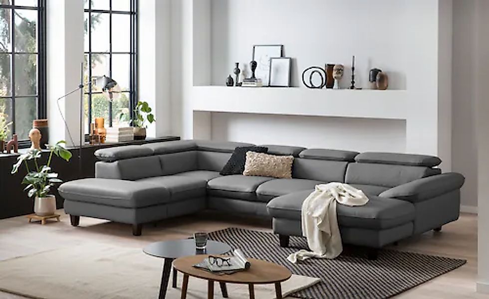Home affaire Wohnlandschaft "Pilot U-Form", mit Kopfteilverstellung, wahlwe günstig online kaufen