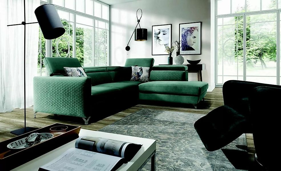 JVmoebel Ecksofa Moderne Ecksofa Couch Polster Garnitur Wohnlandschaft Sofa günstig online kaufen
