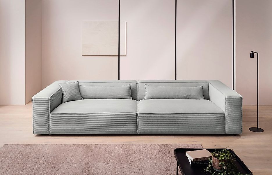 LeGer Home by Lena Gercke 3-Sitzer "PIARA XXL, Sofa mit Kedernaht in Cord, günstig online kaufen