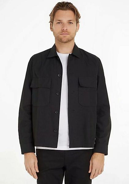 Calvin Klein Langarmhemd "COTTON NYLON OVERSHIRT", mit aufgesetzten Brustta günstig online kaufen