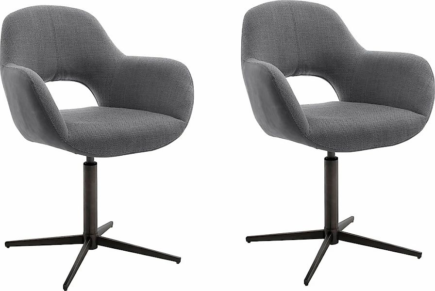 MCA furniture Esszimmerstuhl "Melrose", (Set), 2 St., Stuhl 360drehbar mit günstig online kaufen