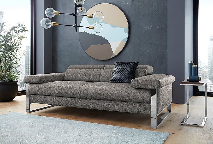 W.SCHILLIG 2-Sitzer "finn", German Design Award 2016, Fußgestell Chrom glän günstig online kaufen