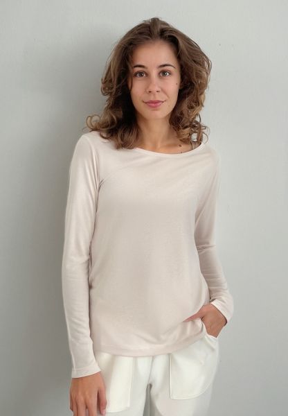 Zuckerwatte Langarmshirt mit Rundhalsausschnitt aus feinster günstig online kaufen