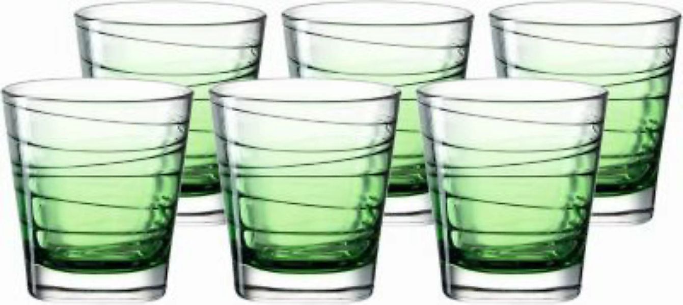 LEONARDO VARIO Struttura Trinkglas Wasserbecher klein 250 ml grüner Verlauf günstig online kaufen