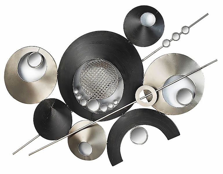 locker Wanddekoobjekt "Wandbild Kreise/Spiegel" günstig online kaufen