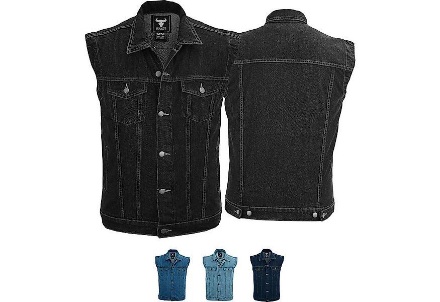 BULLDT Motorradweste BLD698 Jeansweste Biker Kutte Denimweste Bikerweste Mo günstig online kaufen