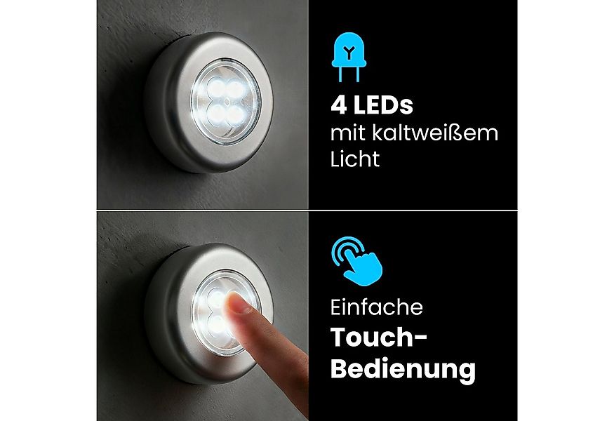 EAXUS LED Unterbauleuchte Selbstklebende Touch Schrankleuchte/Küchenunterba günstig online kaufen