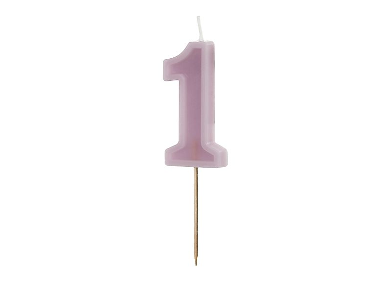 partydeco Geburtstagskerze Kerzenzahl #1, 6 cm günstig online kaufen