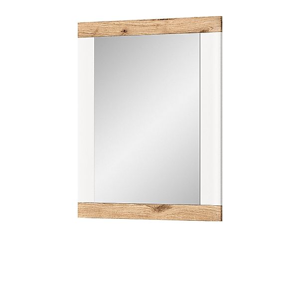 Inn.Furn Garderobenspiegel Weiß Eiche 73 cm Wandspiegel Sopela günstig online kaufen