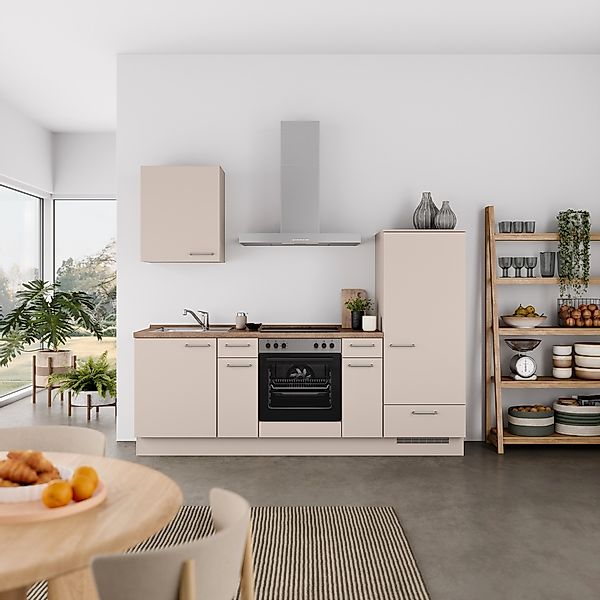 nobilia® Küchenzeile »"Laser I", Ausrichtung wählbar, Breite 240 cm« vormon günstig online kaufen