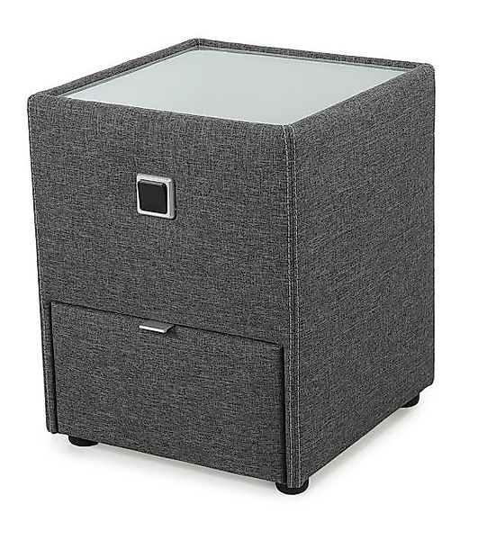 Nachtkommode inkl Beleuchtung LANCY von Jockenhöfer Anthrazit günstig online kaufen