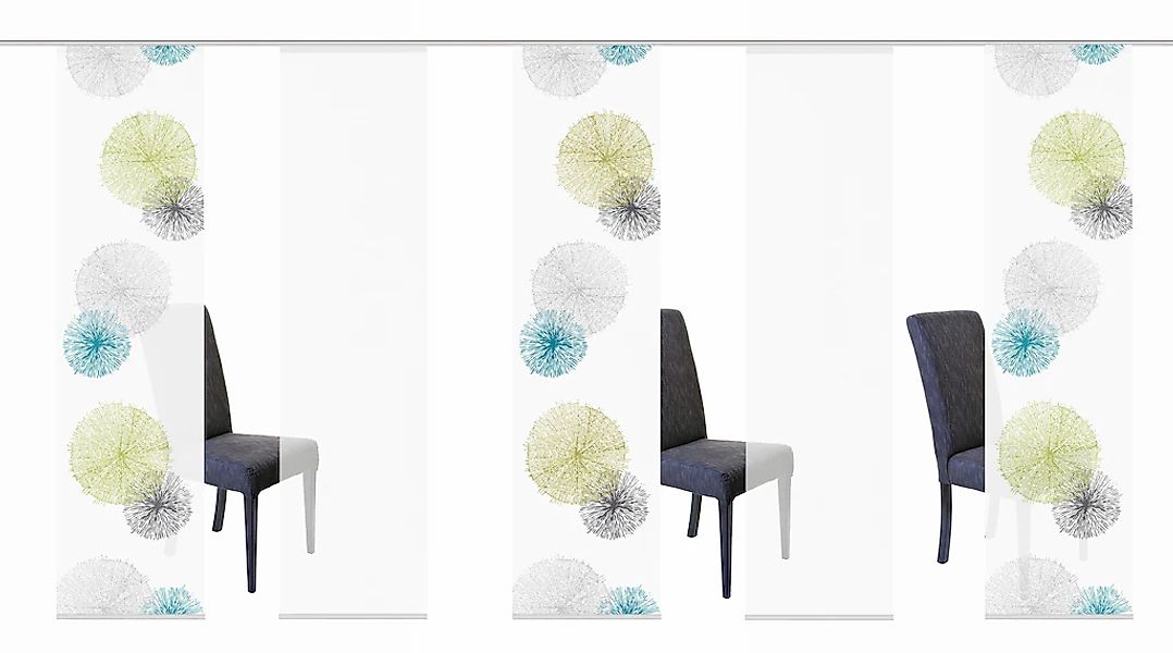 HOME WOHNIDEEN Schiebegardine »SCOPPIO«, (5 St.), HxB: 245x60, inkl. Befest günstig online kaufen