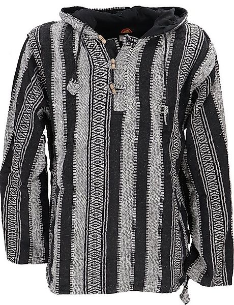 Guru-Shop Sweater Goa Kapuzenshirt, Baja Hoodie, Boho Style.. Hippie, Ethno günstig online kaufen