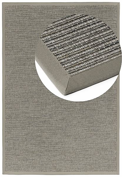 Dekowe Teppich "Basic S2 Stripes" rechteckig 10 mm Höhe meliert, Sisaloptik günstig online kaufen