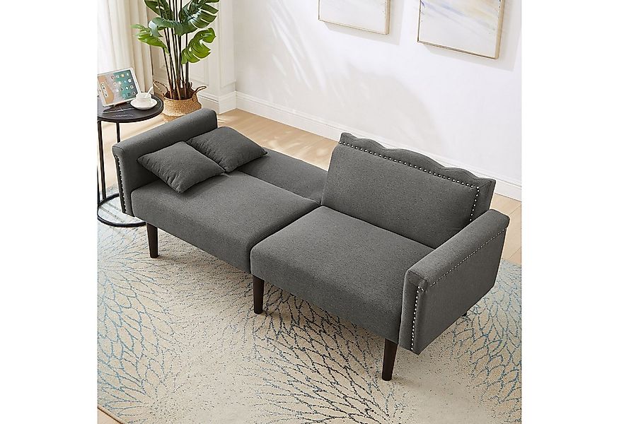 Merax Schlafsofa, 2-in-1 Multifunktions-Sofabett Bettsofa Gästebett aus Lei günstig online kaufen