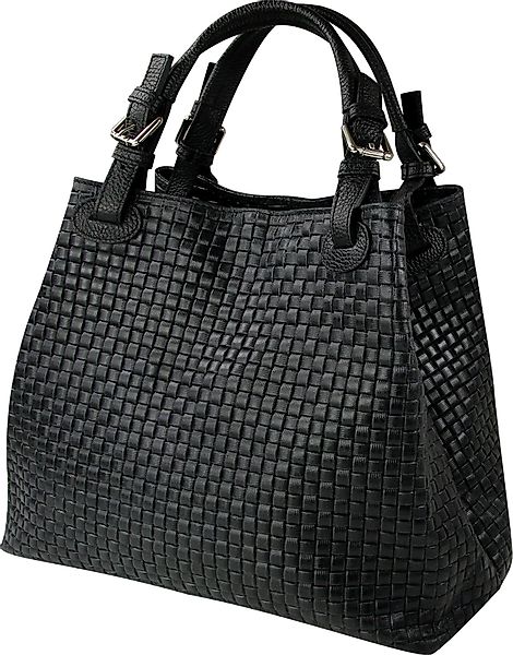 Toscanto Handtasche Toscanto Tasche geprägtes Flechtmuster günstig online kaufen