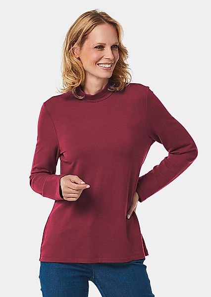 GOLDNER Langarmshirt Stehkragenshirt mit Langarm günstig online kaufen
