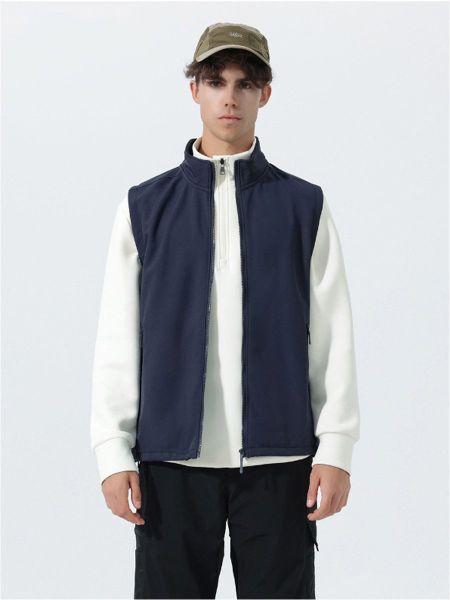 YOUTHUP Funktionsweste Herren Fleeceweste mit Stehkragen günstig online kaufen