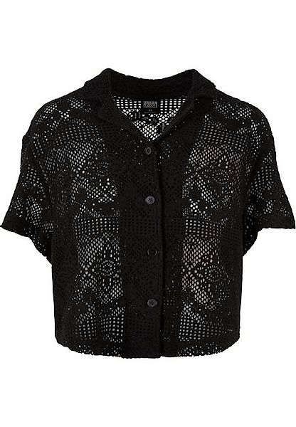 URBAN CLASSICS Klassische Bluse Urban Classics Damen Ladies Crochet Lace Re günstig online kaufen