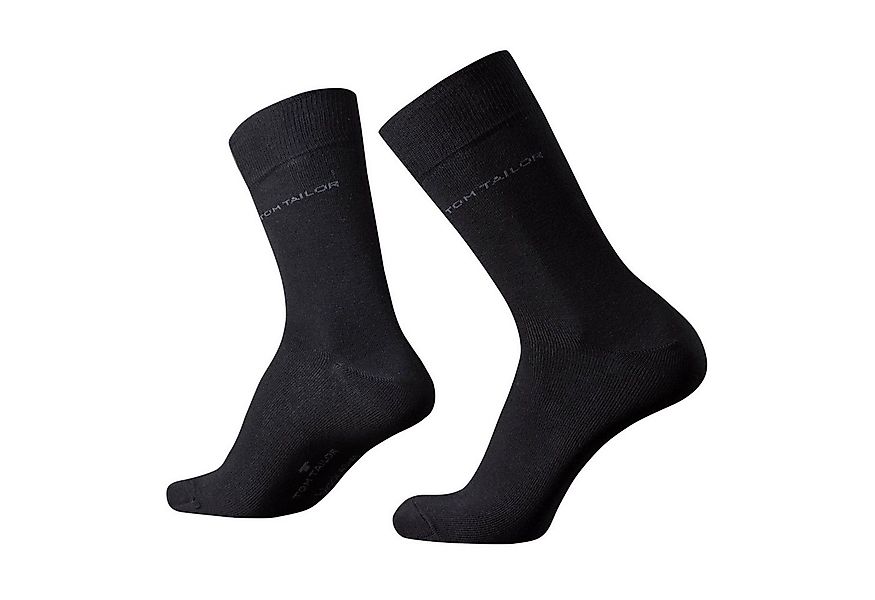 TOM TAILOR Socken Tom Tailor Herren Socken 2er Pack uni basic schwarz Tom T günstig online kaufen