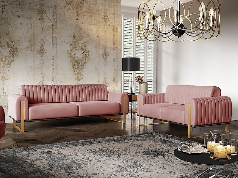 Fun Möbel Polstergarnitur Sofaset Designersofas VALERIE günstig online kaufen