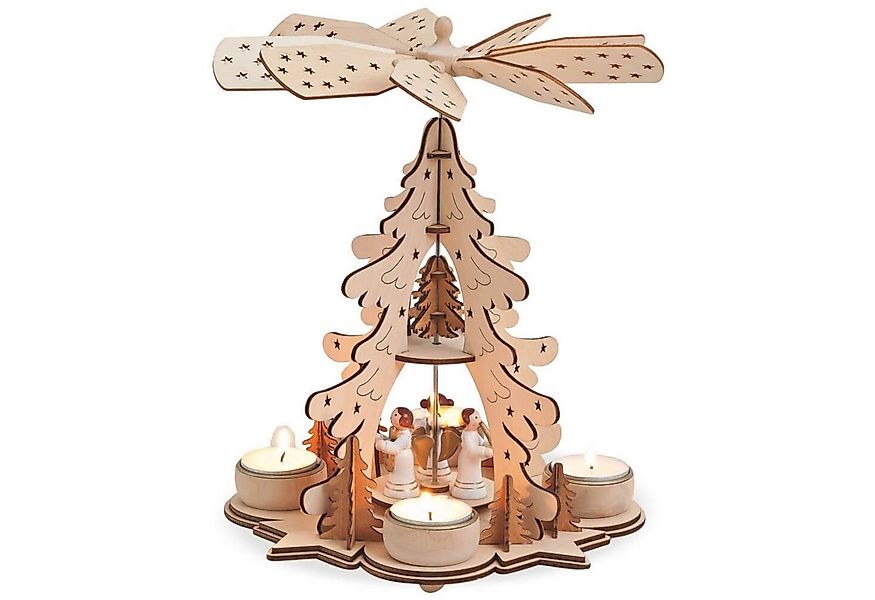 matches21 HOME & HOBBY Weihnachtspyramide Weihnachtspyramide Teelichthalter günstig online kaufen