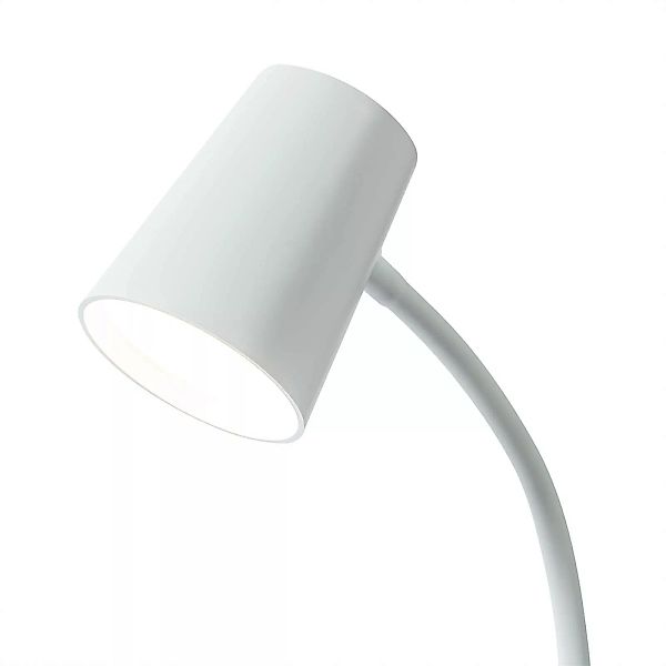 Lindby Ailina LED-Tischlampe, Klemmfuß, weiß günstig online kaufen