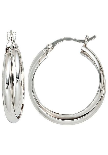 JOBO Paar Creolen, rund 925 Silber günstig online kaufen