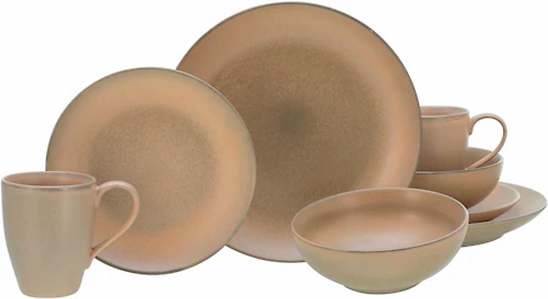 CreaTable Kombiservice »Sierra Nevada« reaktive Spezialglasur, jedes Stück günstig online kaufen