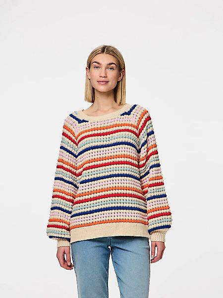 pieces Rundhalspullover PCDOSLA LS O-NECK KNIT MM günstig online kaufen