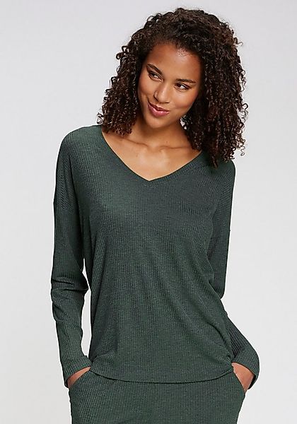 s.Oliver Pyjamaoberteil (1-teilig) aus weicher Rippqualität günstig online kaufen