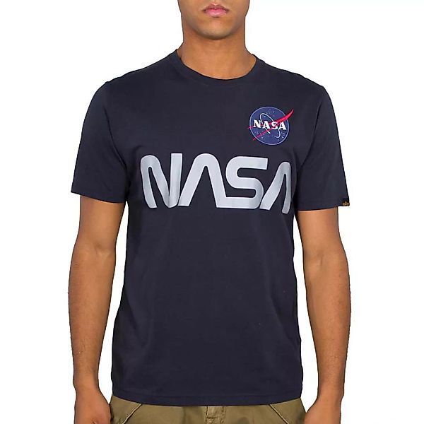 Alpha Industries Nasa Reflective Kurzärmeliges T-shirt 2XL Rep.Blue günstig online kaufen