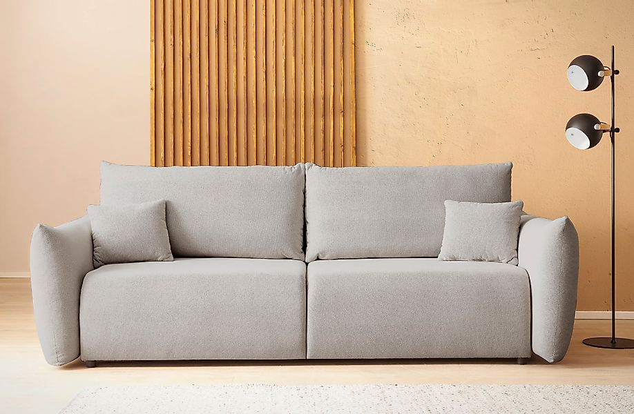Home affaire 3-Sitzer »MAVAS Schlafsofa mit Bettkasten« ca.240/108cm (Liege günstig online kaufen