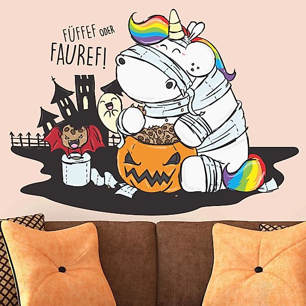 Wandtattoo Kinderzimmer Pummeleinhorn - Halloween günstig online kaufen