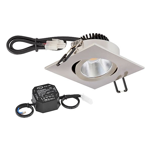 EVN Lichttechnik P-LED Deckeneinbauleuchte 3000K 230V quad.eds PC24N61302 günstig online kaufen