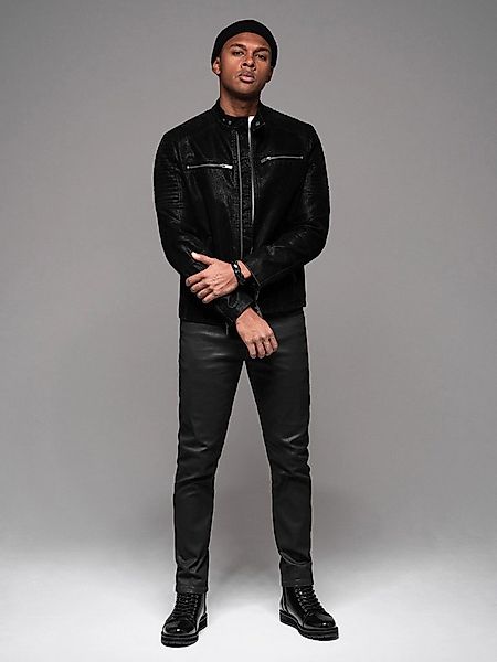 OMBRE Slim-fit-Jeans Herrenjeans aus gewachstem Denim SLIM FIT günstig online kaufen