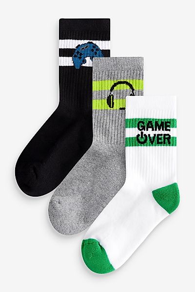 Next Kurzsocken Gerippte Socken im 3er-Pack günstig online kaufen