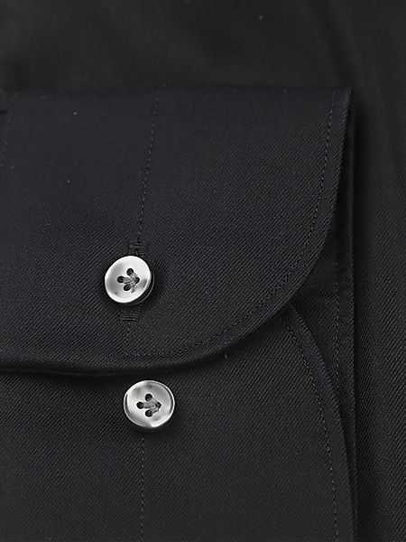 Profuomo Twill Hemd Schwarz - Größe 44 günstig online kaufen
